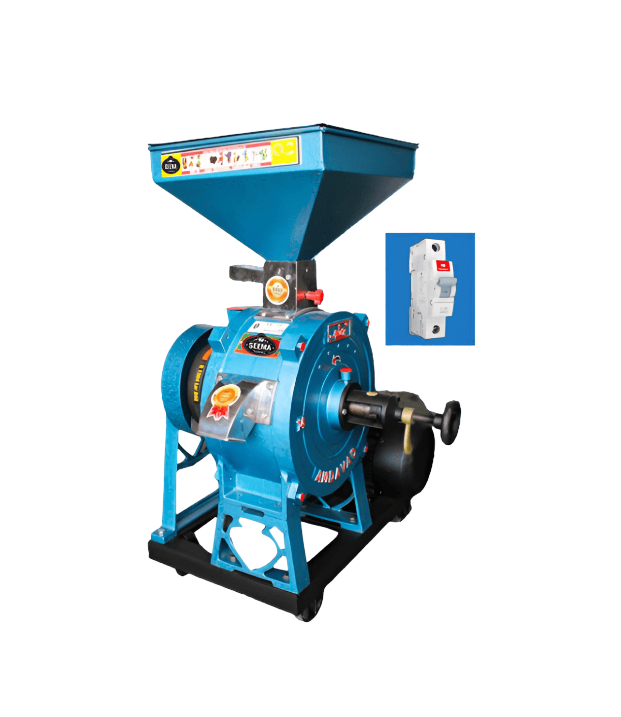 14 INCH THIRD PEDESTAL FLOUR MILL